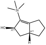 2-Pentalenol,2,3,3a,4,5,6-hexahydro-1-(trimethylsilyl)-,(2R,3aR)-rel-(9CI) 구조식 이미지