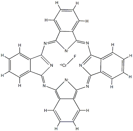 Fluorochromium phthalocyanine Structure