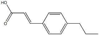 (E)-3-(4-propylphenyl)acrylic acid 구조식 이미지