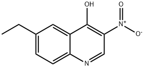 4-Quinolinol,6-ethyl-3-nitro-(9CI) Structure