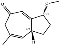 5(1H)-Azulenone,2,3,6,8a-tetrahydro-3-methoxy-7-methyl-,(3R,8aR)-rel-(9CI) 구조식 이미지