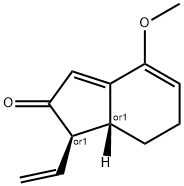 2H-Inden-2-one,1-ethenyl-1,6,7,7a-tetrahydro-4-methoxy-,(1R,7aR)-rel-(9CI) 구조식 이미지