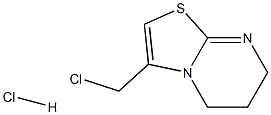 5H-Thiazolo[3,2-a]pyrimidine, 3-(chloromethyl)-6,7-dihydro-, hydrochloride (1:1) Structure