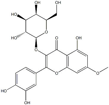 Rhamnetin 3-O-beta-D-galactopyranoside Structure