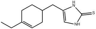 2H-Imidazole-2-thione,4-[(4-ethyl-3-cyclohexen-1-yl)methyl]-1,3-dihydro-(9CI) 구조식 이미지