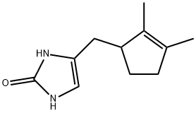 2H-Imidazol-2-one,4-[(2,3-dimethyl-2-cyclopenten-1-yl)methyl]-1,3-dihydro-(9CI) 구조식 이미지