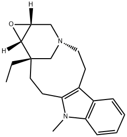 (1aR,13S,13aS)-13-Ethyl-1a,4,5,10,11,12,13,13a-octahydro-10-methyl-2H-3,13-methanooxireno[9,10]azacycloundecino[5,4-b]indole 구조식 이미지