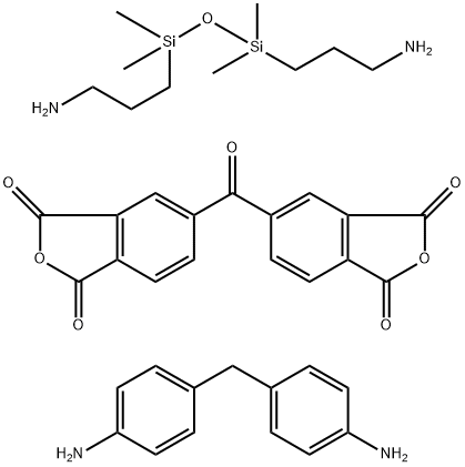 1,3-Isobenzofurandione, 5,5'-carbonylbis-, polymer with 4,4'-methylenebis[benzenamine] and 3,3'-(1,1,3,3-tetramethyl-1,3-disiloxanediyl)bis[1-propanamine] 구조식 이미지