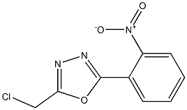 2-(chloromethyl)-5-(2-nitrophenyl)-1,3,4-oxadiazole 구조식 이미지