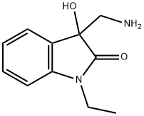 2H-Indol-2-one,3-(aminomethyl)-1-ethyl-1,3-dihydro-3-hydroxy-(9CI) 구조식 이미지