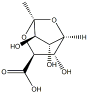 L-glycero-D-manno-7-Octulo-7,4-furanosonic acid, 2,7-anhydro-8-deoxy-, (7R)- (9CI) 구조식 이미지