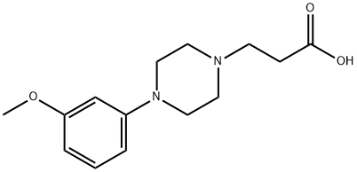 3-[4-(3-methoxyphenyl)piperazin-1-yl]propanoic acid Structure