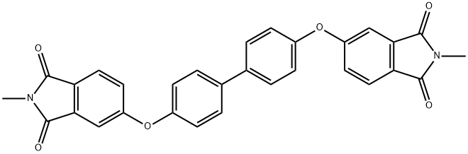 5,5'-((1,1'-Biphenyl)-4,4'-diylbis(oxy))bis(2-methyl-1H-isoindole-1,3(2H)-dione Structure