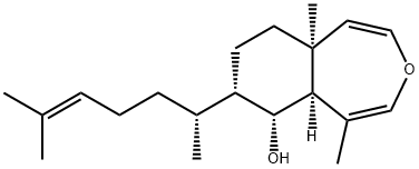 (5aS)-7α-[(R)-1,5-Dimethyl-4-hexenyl]-5aα,6,7,8,9,9a-hexahydro-5,9aα-dimethyl-3-benzooxepin-6α-ol 구조식 이미지