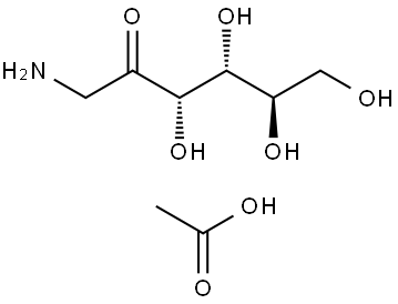 1-Amino-1-deoxy-D-fructose Acetate Structure