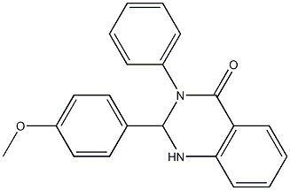 2-(4-methoxyphenyl)-3-phenyl-2,3-dihydro-4(1H)-quinazolinone 구조식 이미지