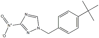 1-(4-tert-butylbenzyl)-3-nitro-1H-1,2,4-triazole Structure