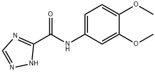 1H-1,2,4-Triazole-3-carboxamide,N-(3,4-dimethoxyphenyl)-(9CI) 구조식 이미지