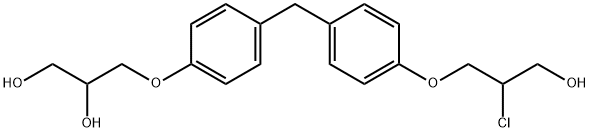 Bisphenol F 2,3-Dihydroxypropyl (2-Chloro-1-propanol) Ether Structure