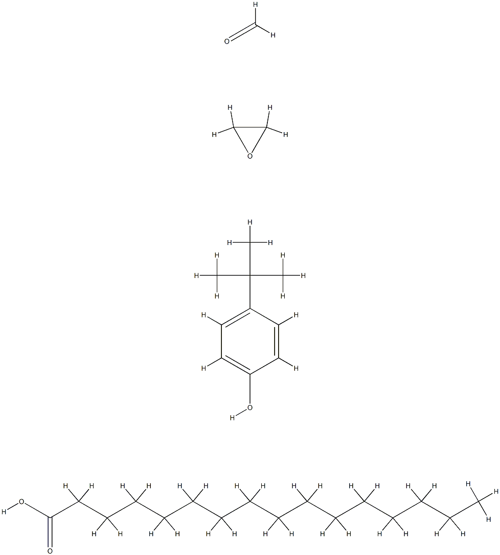 Hexadecanoic acid, polymer with 4-(1,1-dimethylethyl)phenol, formaldehyde and oxirane 구조식 이미지
