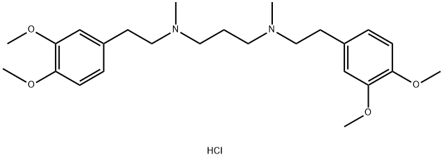N,N'-Vis[2-(3,4-dimethoxyphenyl)ethyl]-N,N'-dimethyl-1,3-propanediamine dihydrochloride Structure