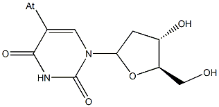 5-아스타토-2'-데옥시우리딘 구조식 이미지