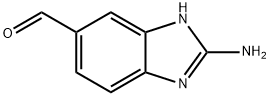 1H-Benzimidazole-5-carboxaldehyde,2-amino-(9CI) Structure