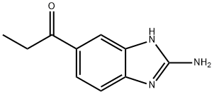 1-Propanone,1-(2-amino-1H-benzimidazol-5-yl)-(9CI) 구조식 이미지