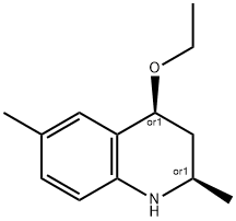 퀴놀린,4-에톡시-1,2,3,4-테트라하이드로-2,6-디메틸-,(2R,4S)-rel-(9CI) 구조식 이미지