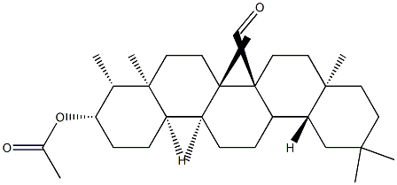 3β-(Acetyloxy)-D:A-friedooleanan-26-al 구조식 이미지