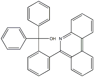 2-(페난트리딘-6-일)-α,α-디페닐벤젠메탄올 구조식 이미지