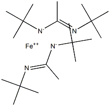 bis(n,n'-di-tert-butylacetamidinato)iron(ii) Structure