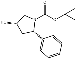 (2S,4S)-TERT-BUTYL 4-HYDROXY-2-PHENYLPYRROLIDINE-1-CARBOXYLATE Structure