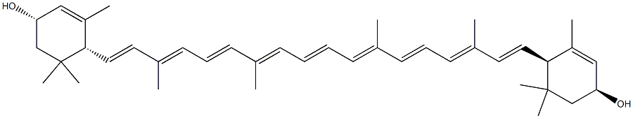 (3S,3'S)-ε,ε-카로틴-3,3'-디올 구조식 이미지