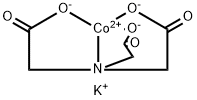 potassium [N,N-bis(carboxymethyl)glycinato(3-)-N,O,O',O'']cobaltate(1-) Structure