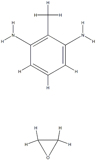 1,3-벤젠디아민,아르-메틸-,옥시란중합체 구조식 이미지