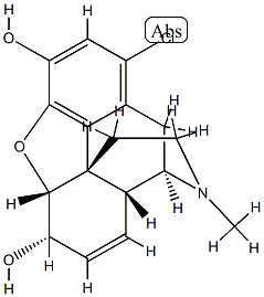 (5R,6S)-1-Chloro-7,8-didehydro-4,5-epoxy-17-methyl-morphinan-3,6-diol Structure