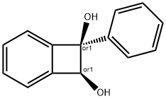 Bicyclo[4.2.0]octa-1,3,5-triene-7,8-diol, 7-phenyl-, (7R,8S)-rel- (9CI) Structure