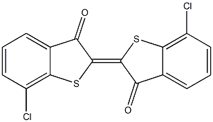 7,7'-Dichloro-Δ2,2'(3H,3'H)-bi[benzo[b]thiophene]-3,3'-dione 구조식 이미지