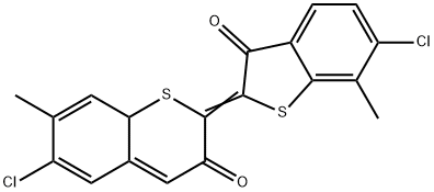 6,6'-Dichloro-7,7'-dimethyl-Δ2,2'(3H,3'H)-bibenzo[b]thiophene-3,3'-dione Structure
