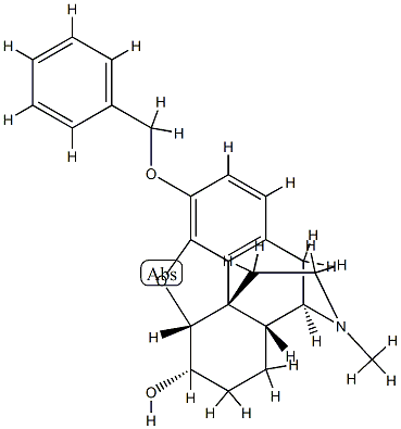 3-Benzyloxy-4,5α-epoxy-17-methylmorphinan-6α-ol 구조식 이미지