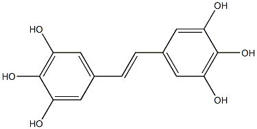 5,5'-(1E)-1,2-Ethenediylbis-1,2,3-benzenetriol 구조식 이미지