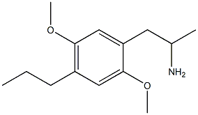 2,5-Dimethoxy-α-methyl-4-propylbenzeneethaneamine Structure