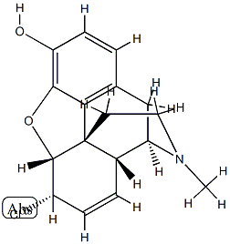 6α-Chloro-7,8-didehydro-4,5α-epoxy-17-methylmorphinan-3-ol Structure