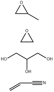 2-Propenenitrile, polymer with methyloxirane polymer with oxirane ether with 1,2,3-propanetriol (3:1) Structure