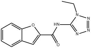 2-Benzofurancarboxamide,N-(1-ethyl-1H-tetrazol-5-yl)-(9CI) 구조식 이미지