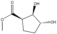 시클로펜탄카르복실산,2,3-디히드록시-,메틸에스테르,(1-알파-,2-알파-,3-바)-(9CI) 구조식 이미지