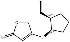 2(5H)-Furanone,4-[[(1R,2R)-2-ethenylcyclopentyl]oxy]-,rel-(9CI) Structure