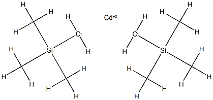 Cadmium, bis(trimethylsilyl)methyl]- Structure