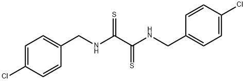 N,N'-Bis(p-chlorobenzyl)ethanebisthioamide 구조식 이미지